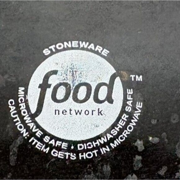 Food Network ANGELICA Light Blue Bronze Metallic Stoneware Dinner Plates Set 4 - Picture 10 of 16